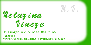 meluzina vincze business card